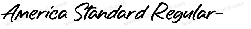 America Standard Regular字体转换